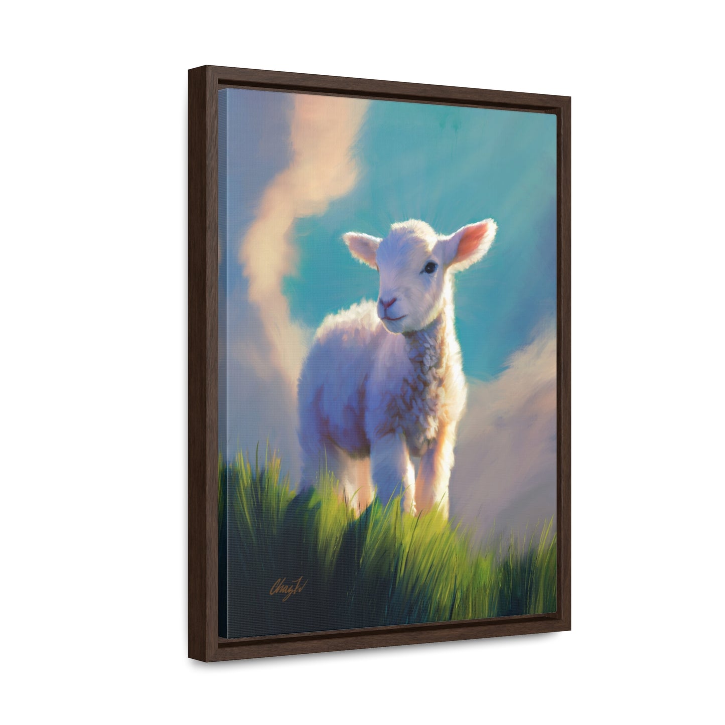 Framed canvas Wrap, Without Blemish, by Chaz Walgamott
