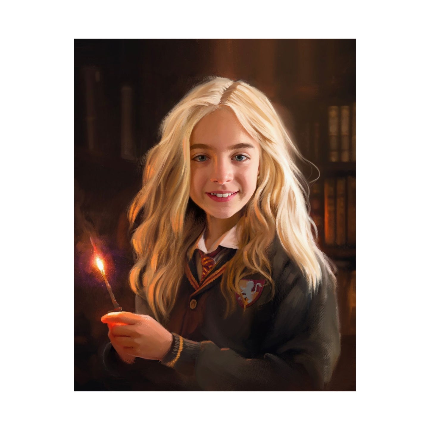 Premium Matte Print, "Willa Mae Walgamott at Hogwarts, by Chaz Walgamott
