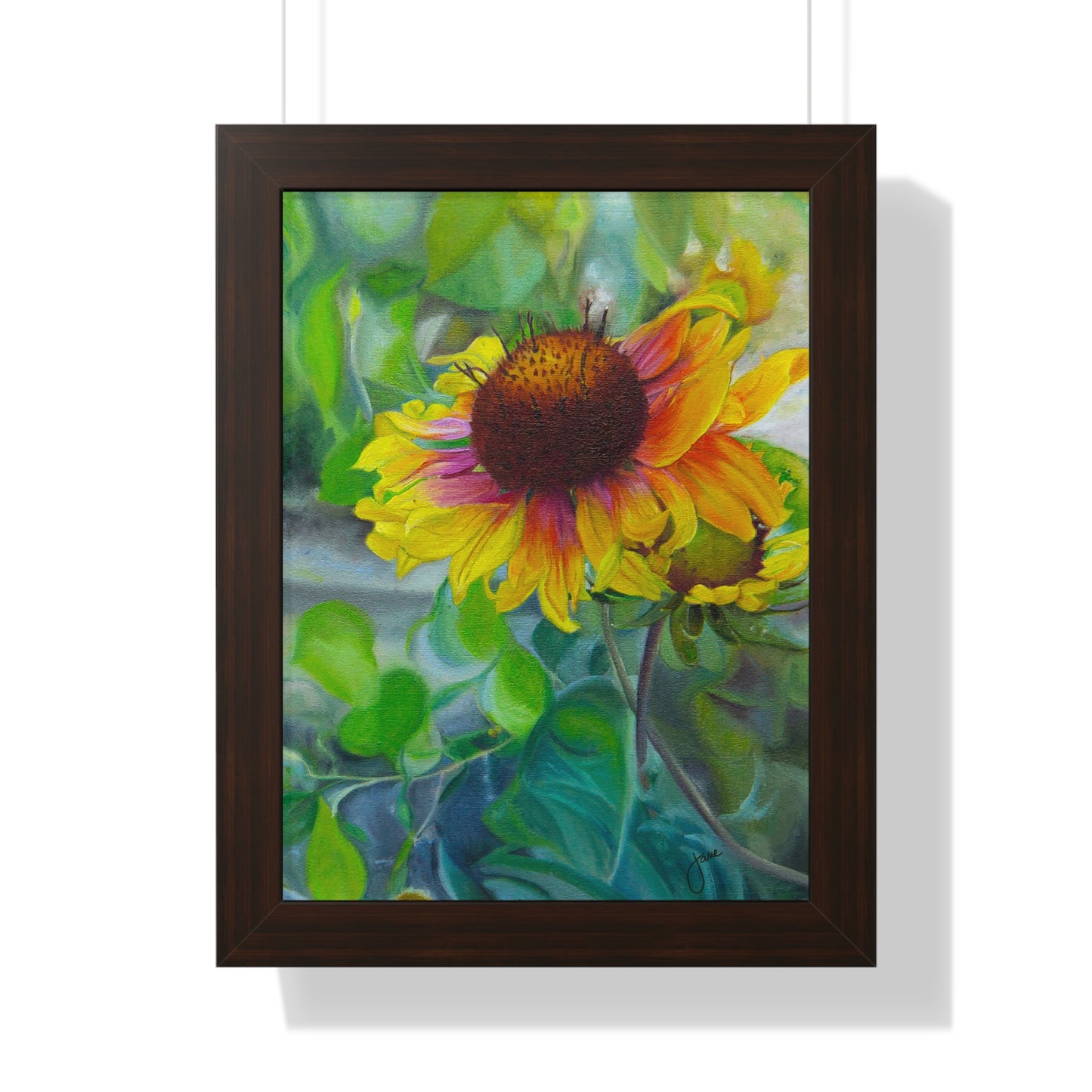 Indian Blanket Flower by Jane Autry, Framed Matte Paper Print