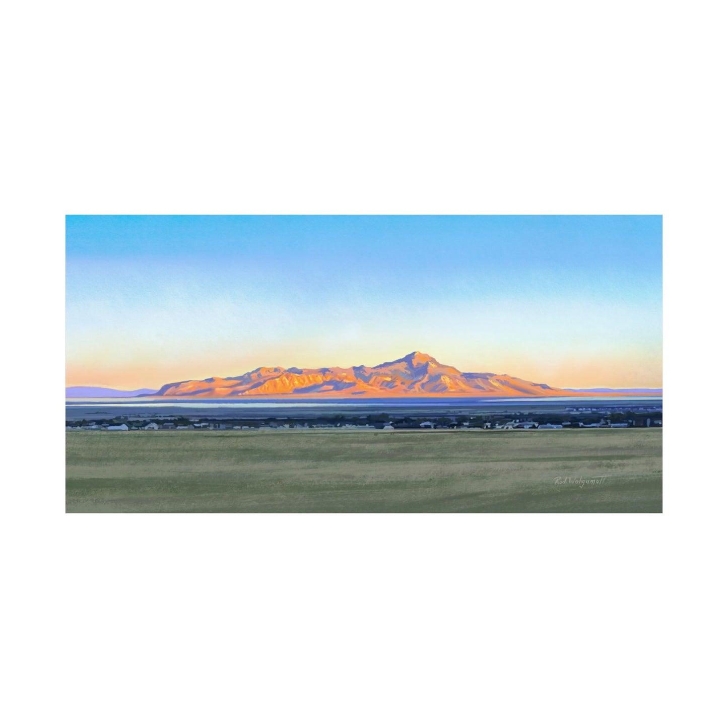 Premium Matte Print, Stansbury Island Sunrise , by Rod Walgamott
