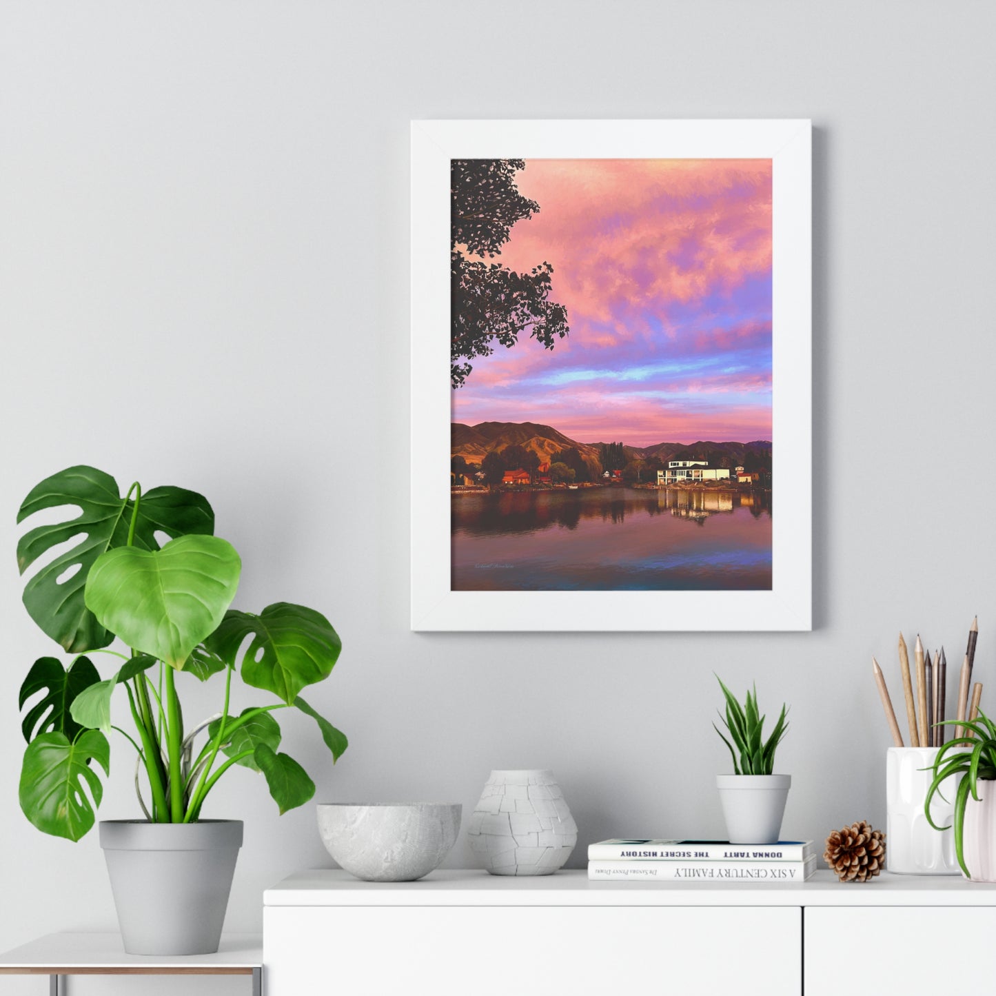 Melissa's Sunset by Rod Walgamott, Framed Matte Print