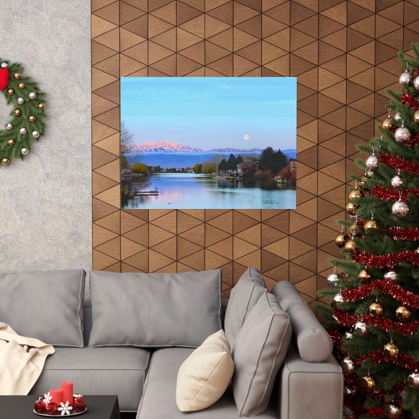 Premium Matte Print-Stansbury Lake Sunrise by Rod Walgamott, Reference photo by Nick Theilemann