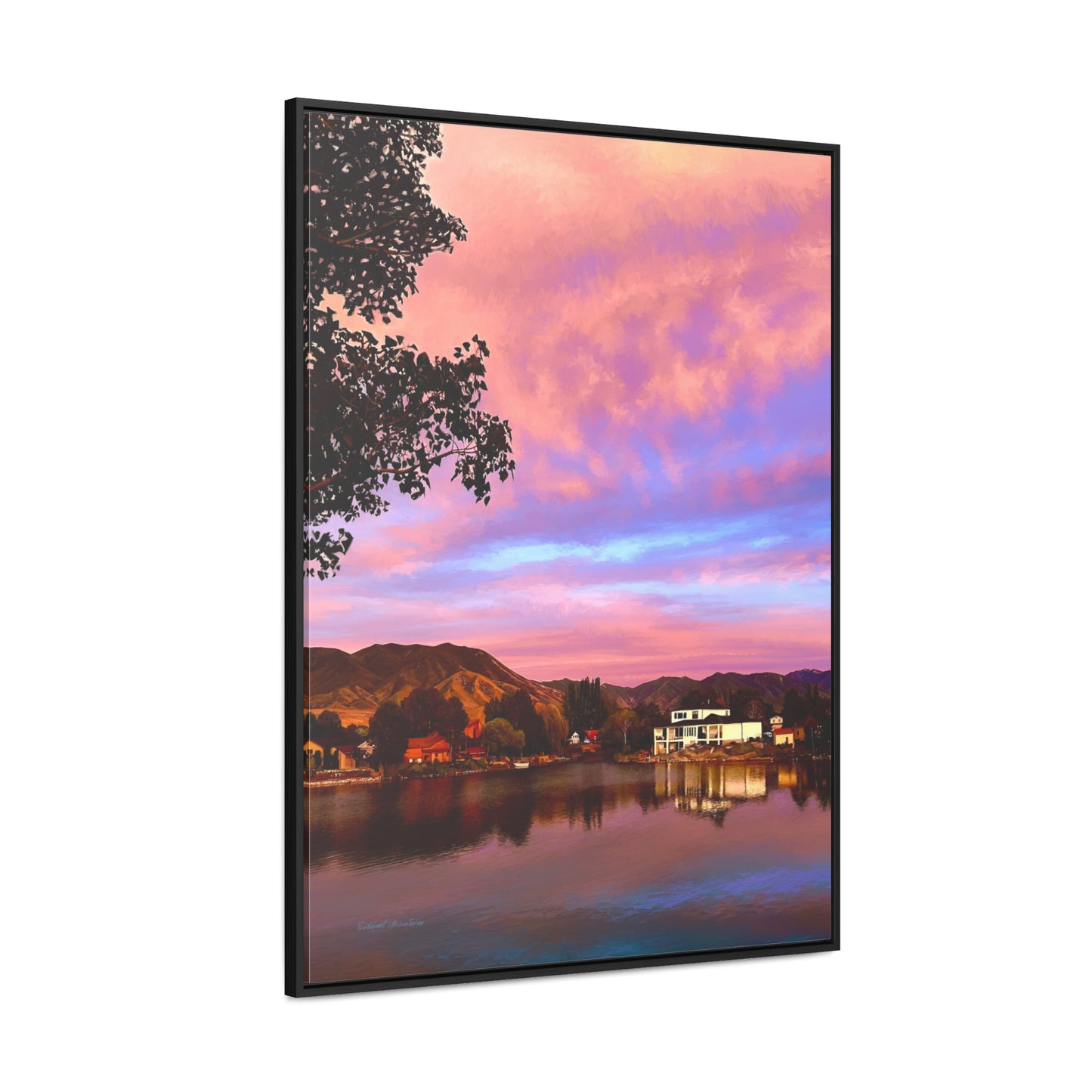 Melissa's Sunset by Rod Walgamott, Framed Canvas Wrap