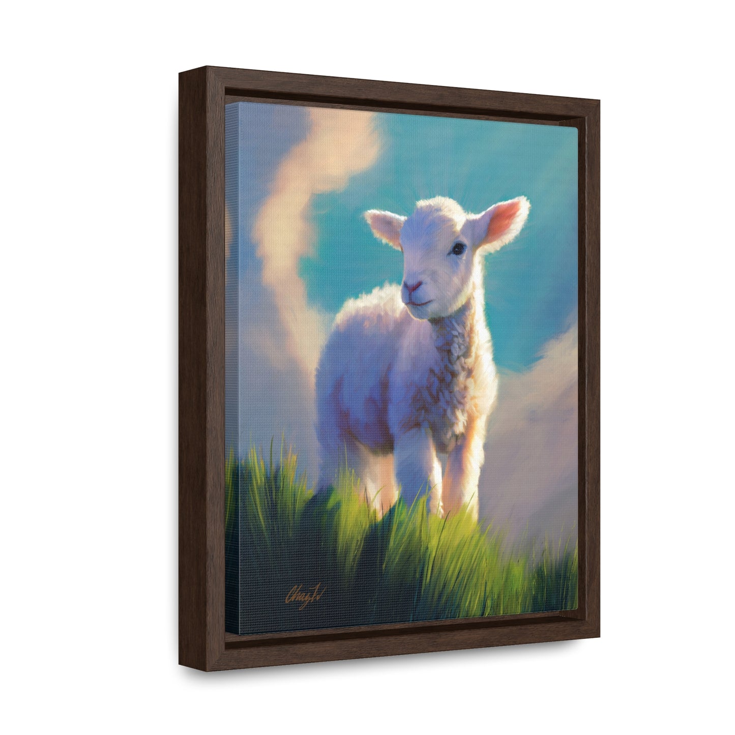 Framed canvas Wrap, Without Blemish, by Chaz Walgamott