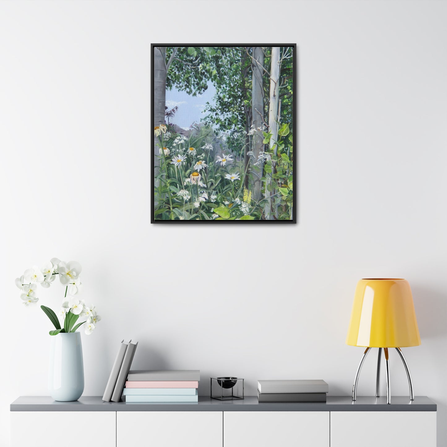 Quakies and Daisies by Jane Autry, Canvas Gallery Wrap