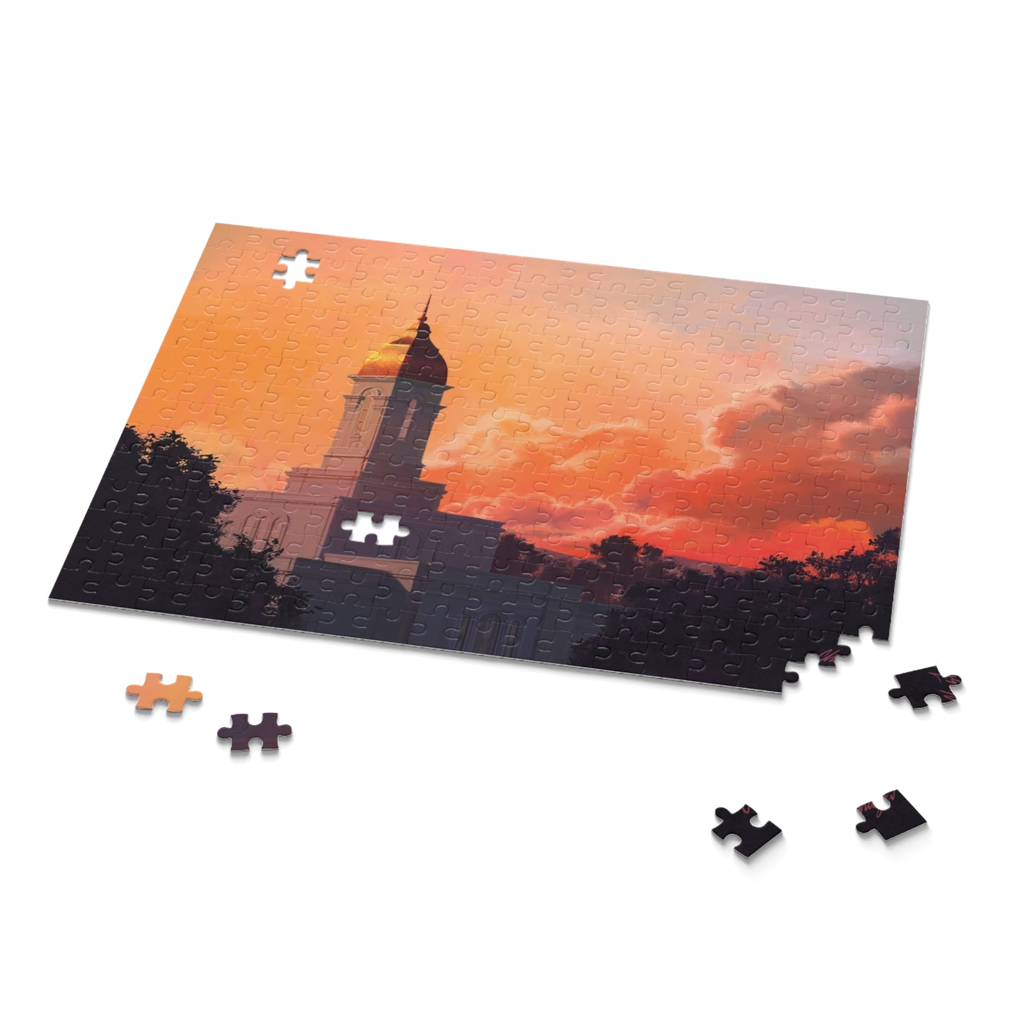 Puzzle--Deseret Peak Temple--Sunset (120, 252, 500-Piece)