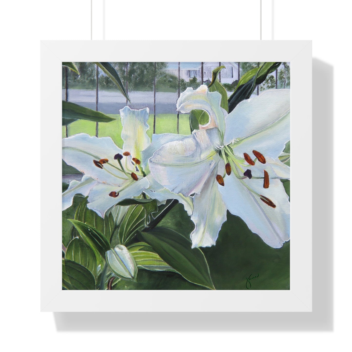 Framed Matte Print, Luscious Lilies, by Jane Autry
