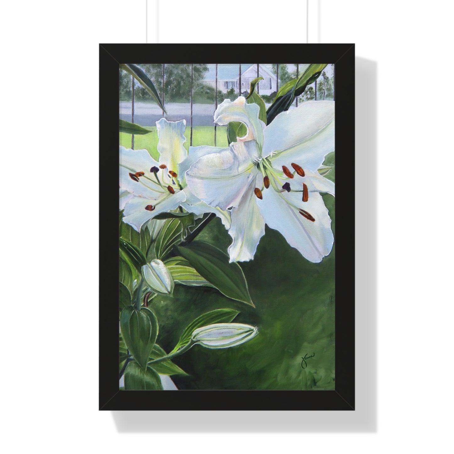 Framed Matte Print, Luscious Lilies, by Jane Autry