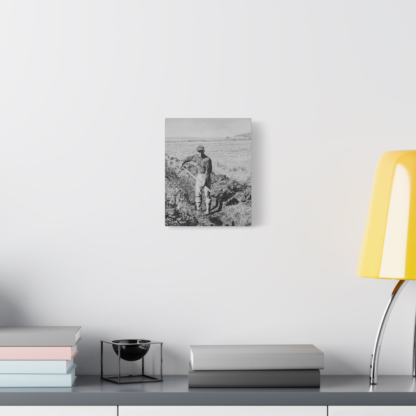 "Clyde Hogan's 1.5 Mile Trench" by Rod Walgamott, Matte Canvas Print