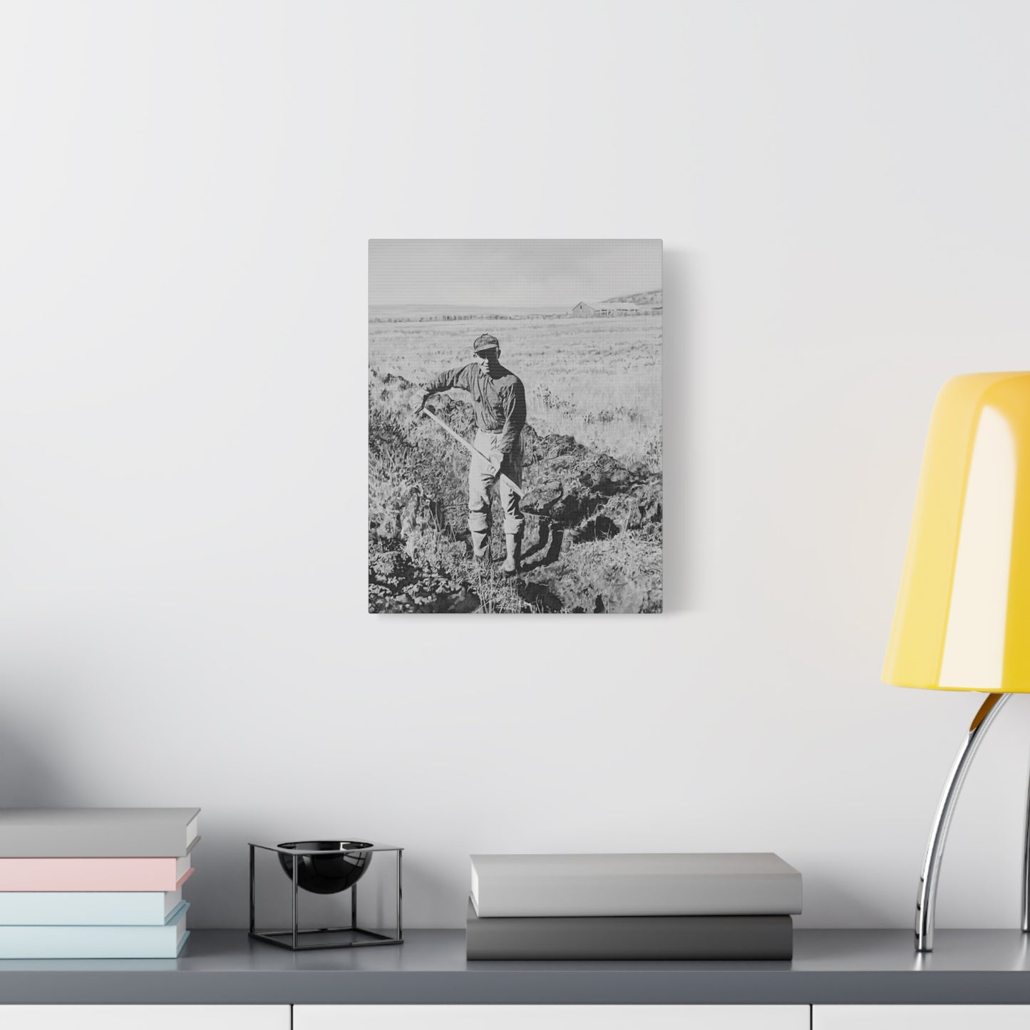 "Clyde Hogan's 1.5 Mile Trench" by Rod Walgamott, Matte Canvas Print