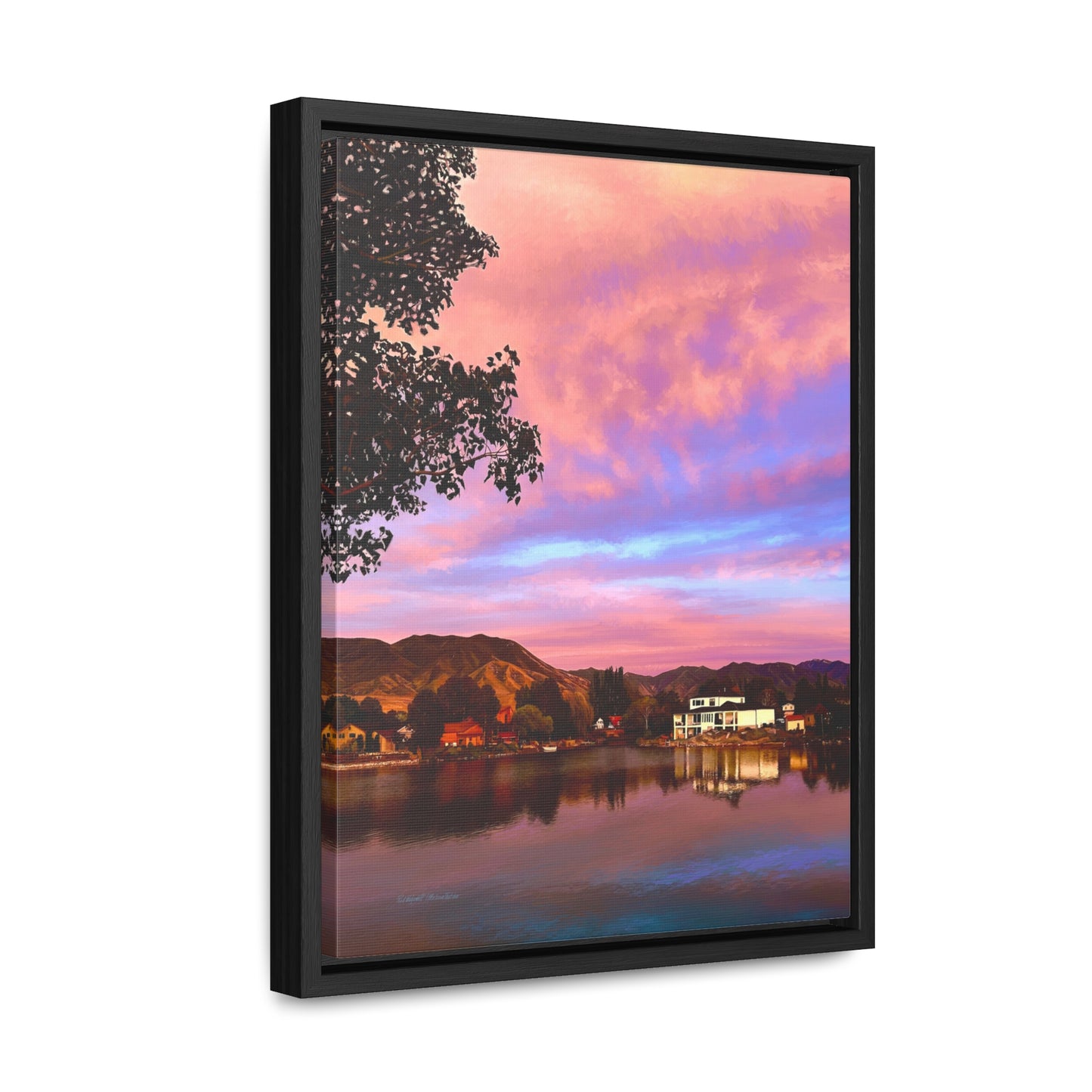 Melissa's Sunset by Rod Walgamott, Framed Canvas Wrap