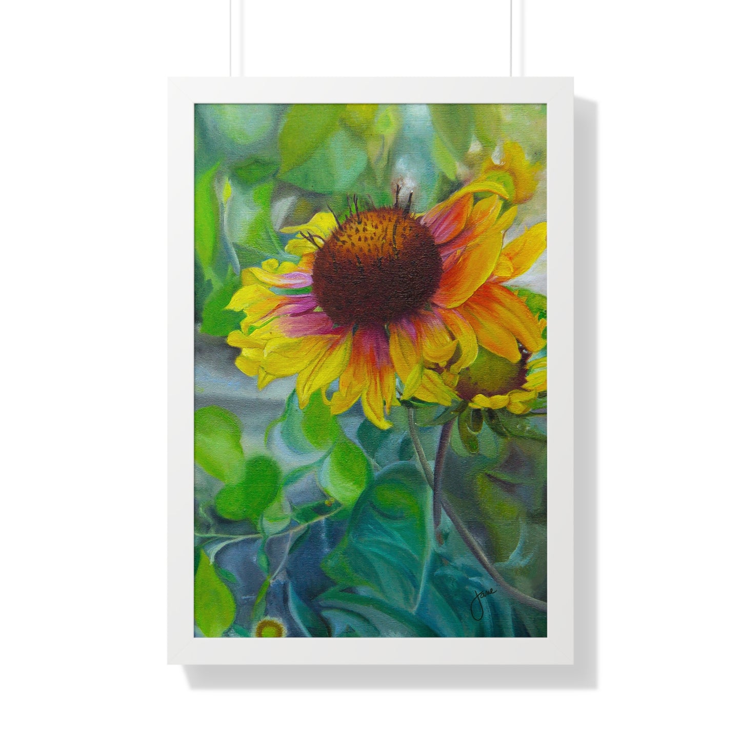 Indian Blanket Flower by Jane Autry, Framed Matte Paper Print