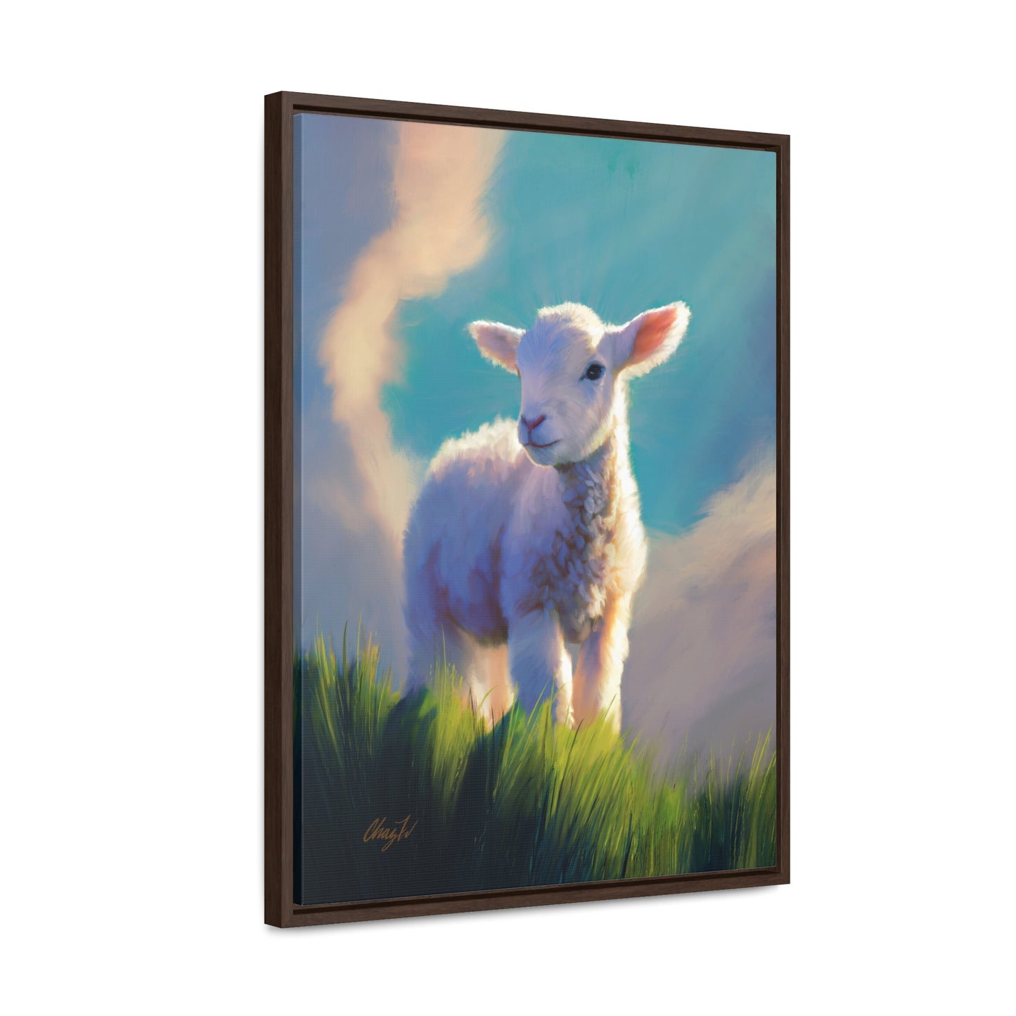 Framed canvas Wrap, Without Blemish, by Chaz Walgamott