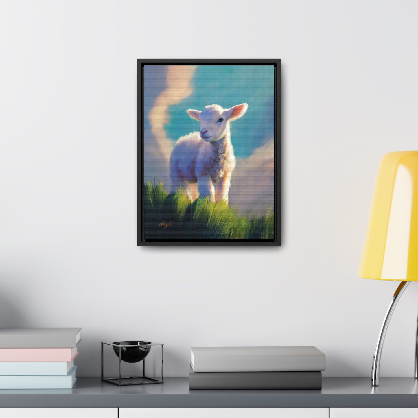 Framed canvas Wrap, Without Blemish, by Chaz Walgamott