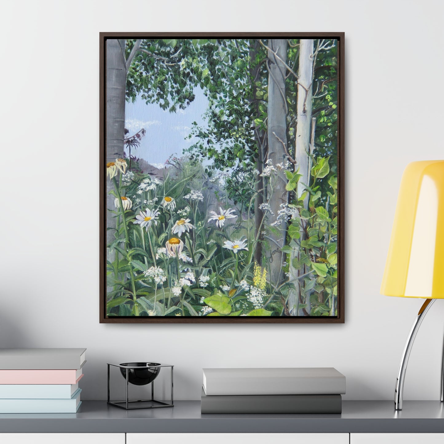 Quakies and Daisies by Jane Autry, Canvas Gallery Wrap