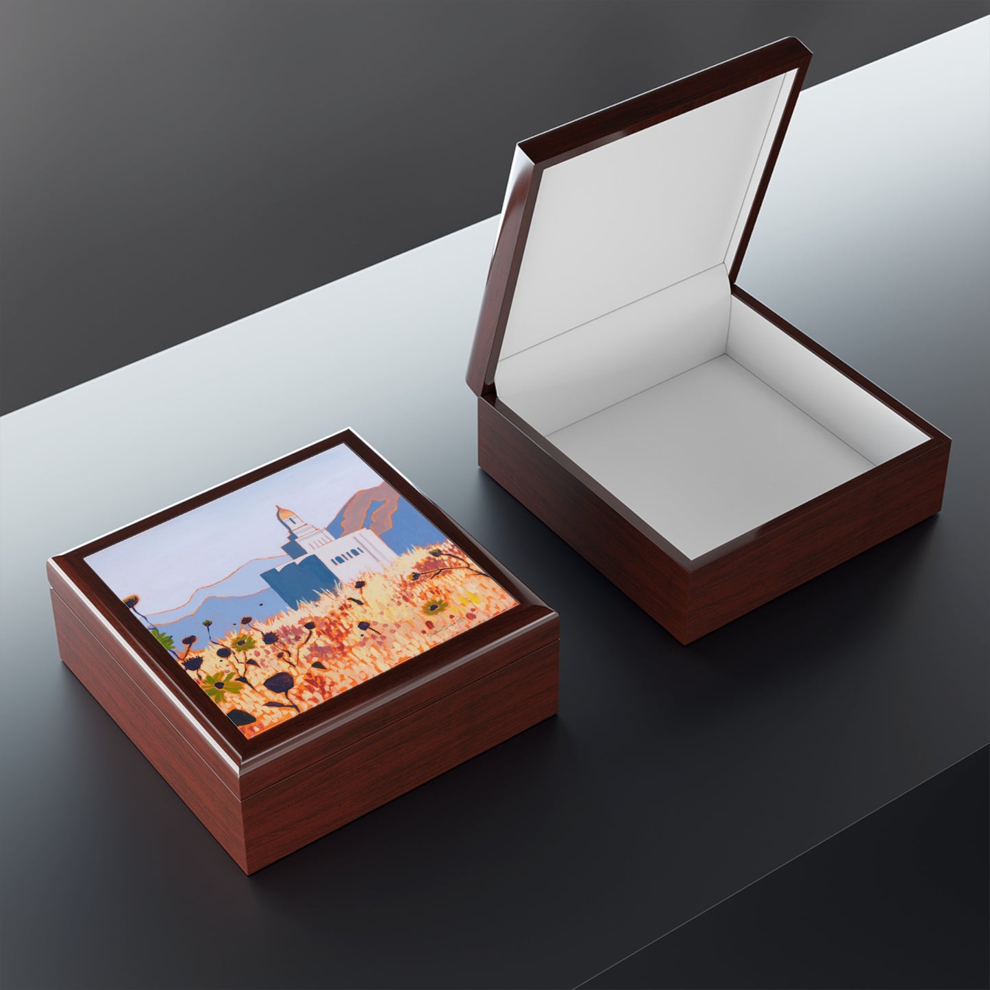 Jewelry Box featuring the Deseret Peak Temple, by Shellece Durfee