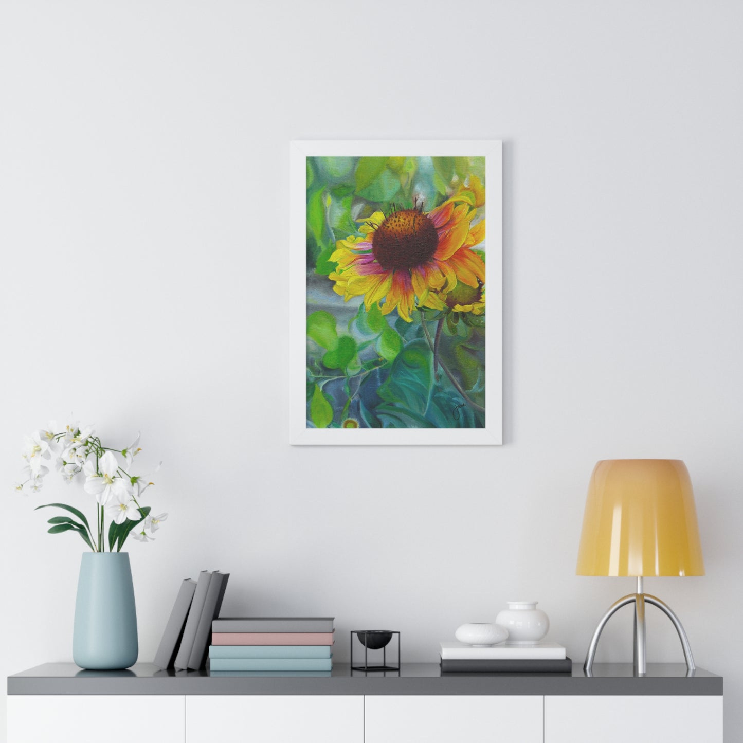 Indian Blanket Flower by Jane Autry, Framed Matte Paper Print
