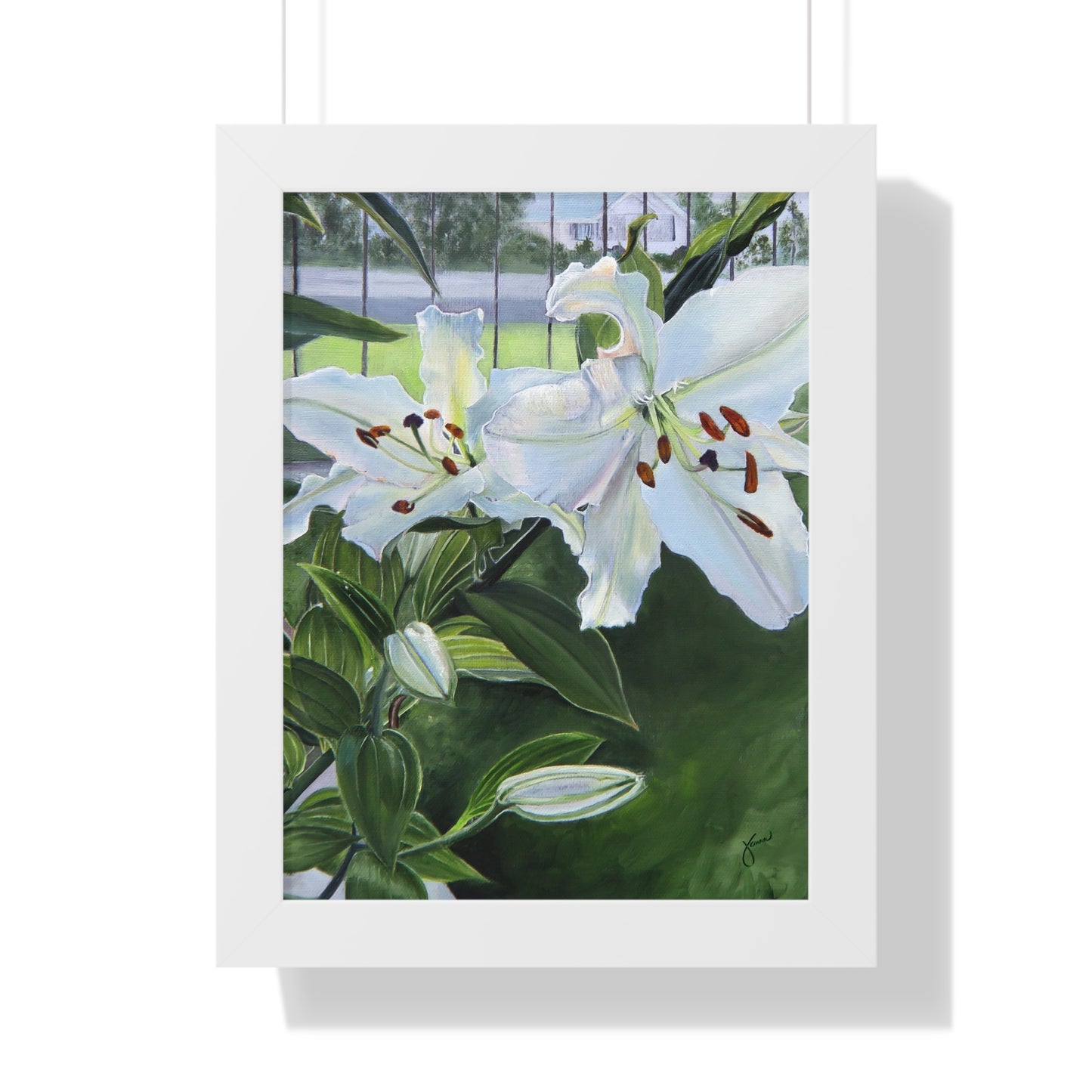 Framed Matte Print, Luscious Lilies, by Jane Autry