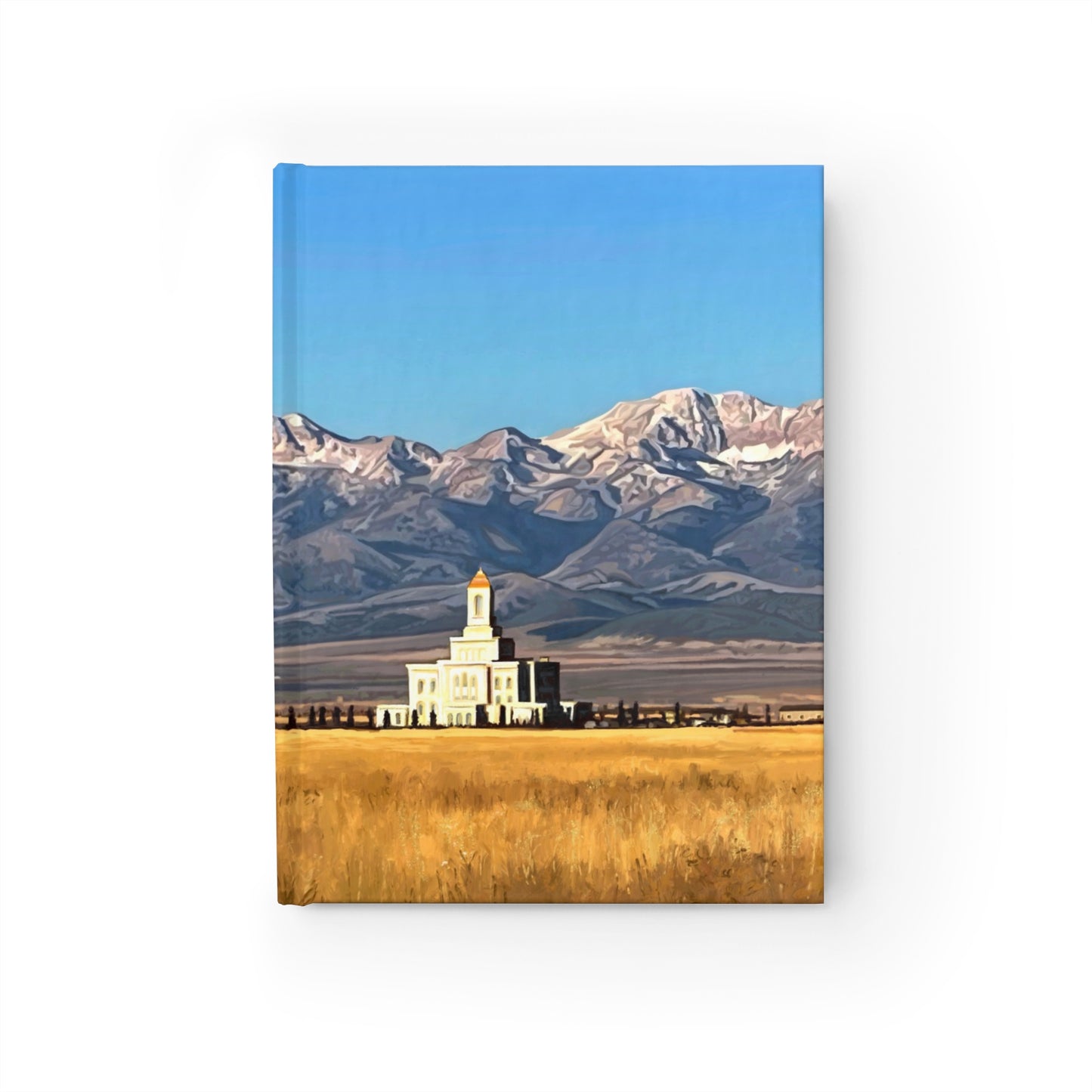 Journal with Ruled Lines, Cover Picture Deseret Peak Temple by Rod Walgamott
