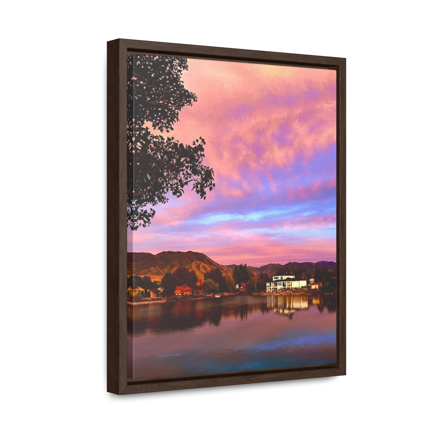 Melissa's Sunset by Rod Walgamott, Framed Canvas Wrap