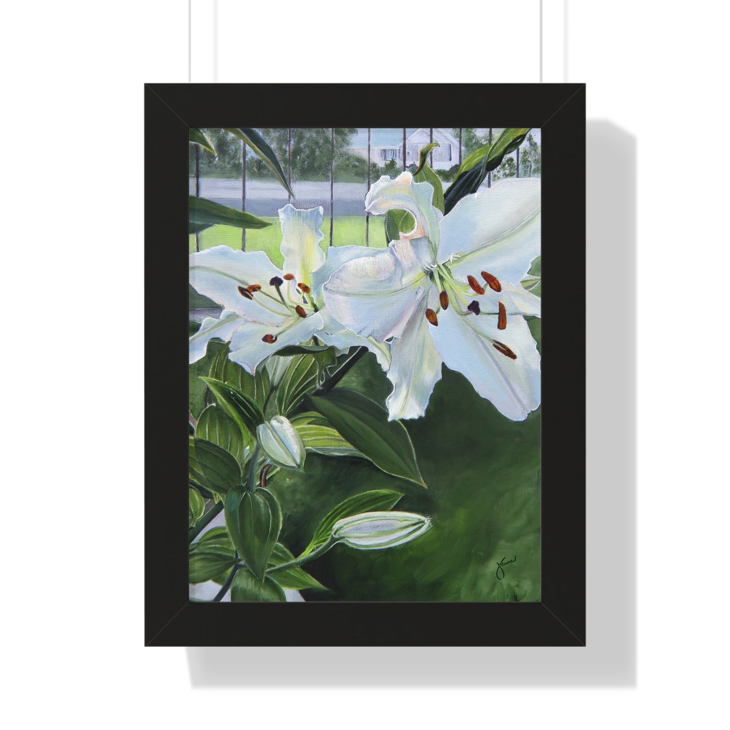 Framed Matte Print, Luscious Lilies, by Jane Autry