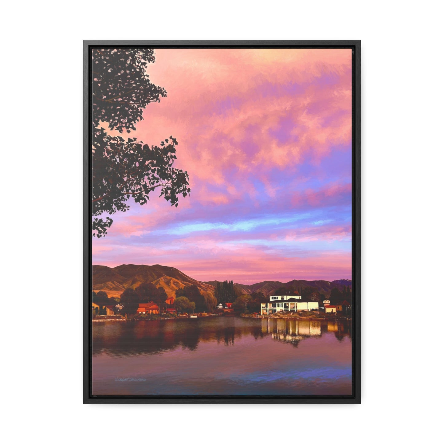 Melissa's Sunset by Rod Walgamott, Framed Canvas Wrap
