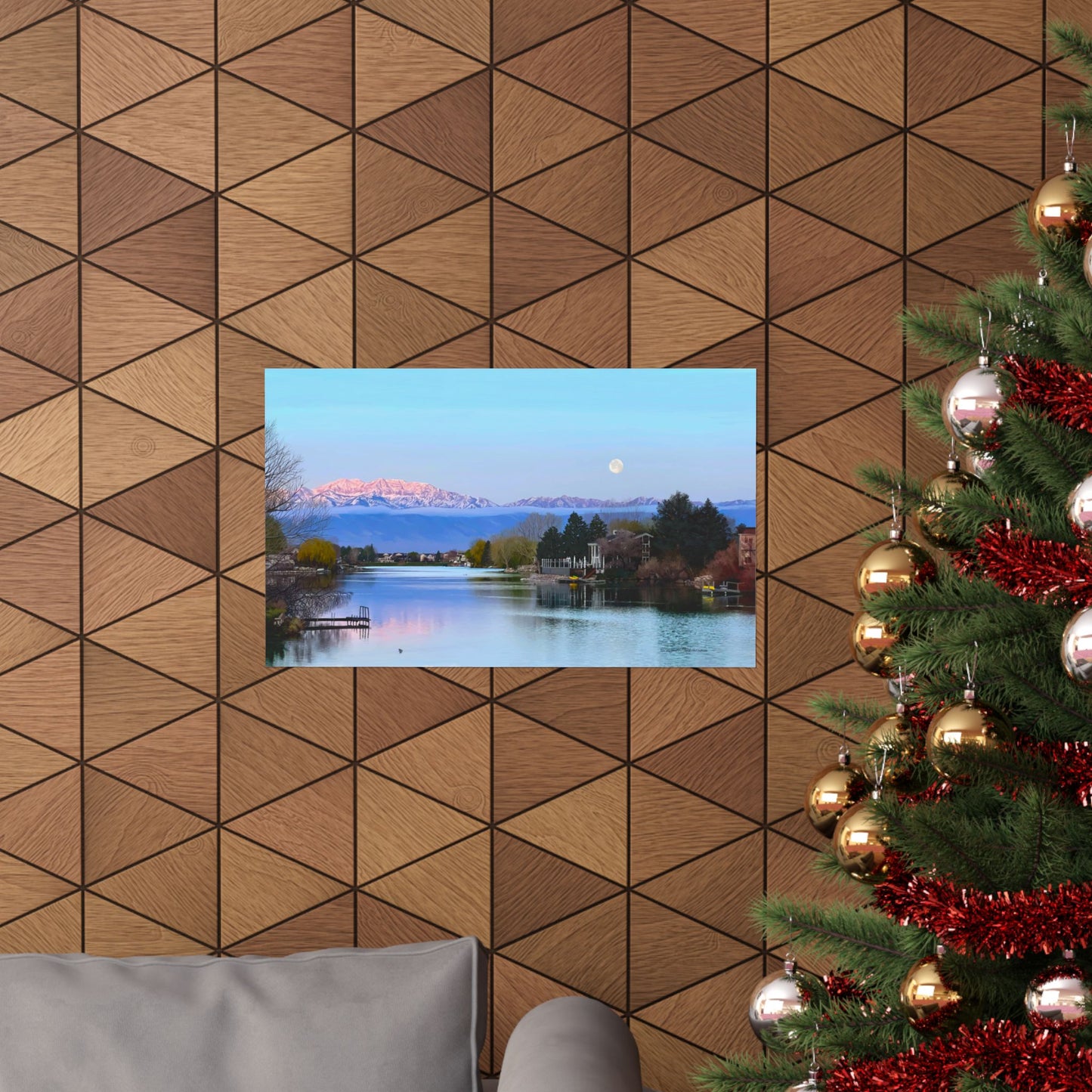 Premium Matte Print-Stansbury Lake Sunrise by Rod Walgamott, Reference photo by Nick Theilemann