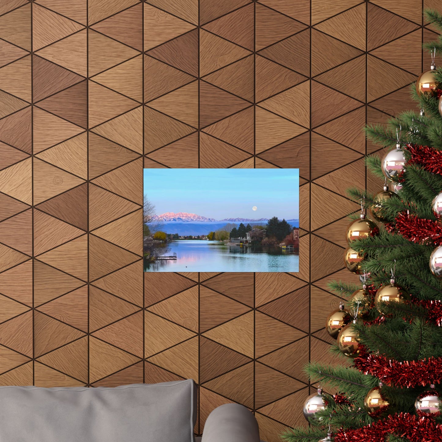 Premium Matte Print-Stansbury Lake Sunrise by Rod Walgamott, Reference photo by Nick Theilemann
