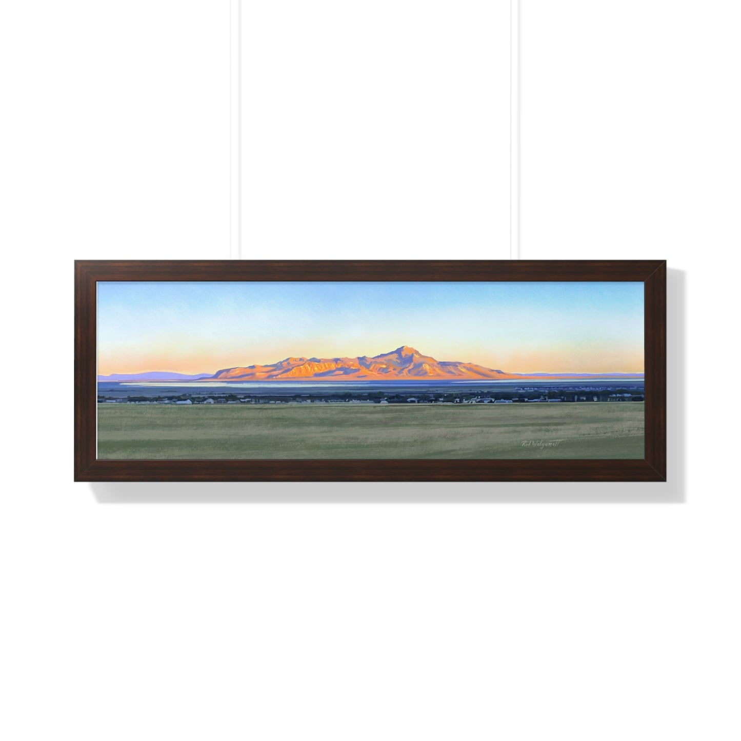 Framed Matte Print, Stansbury Island Sunrise, by Rod Walgamott