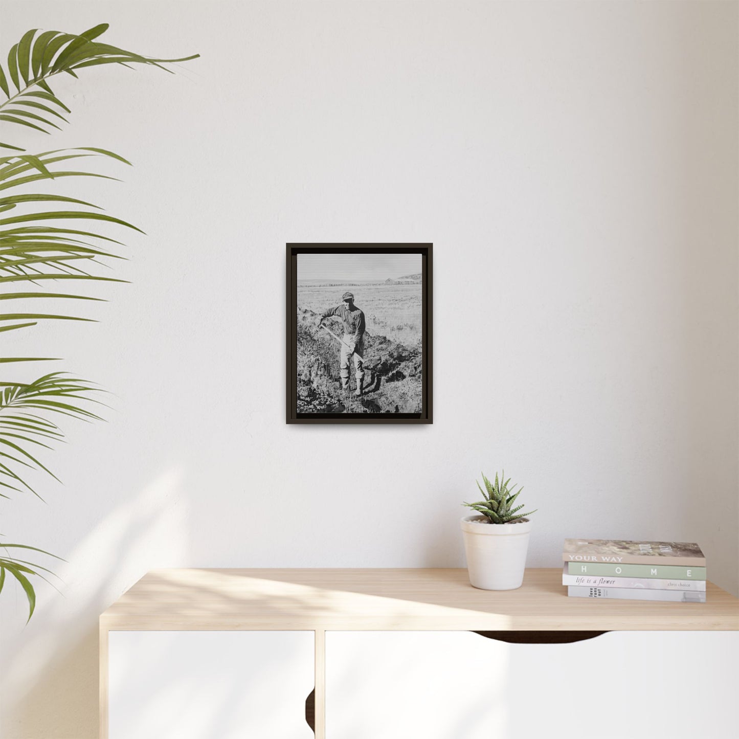 Canvas Art Print - Framed, Clyde Hogan's 1.5 Mile Trench by Rod Walgamott