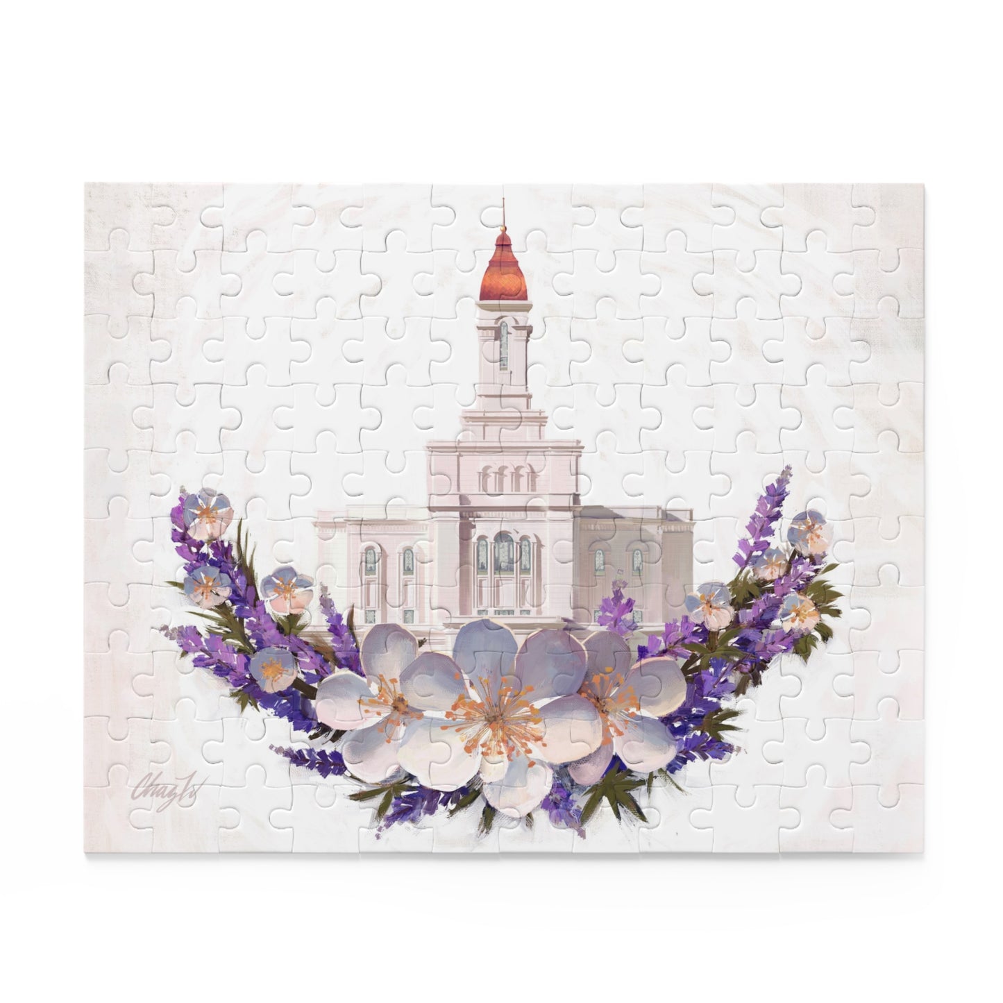 Puzzle, Deseret Peak Temple--Floral Wreath