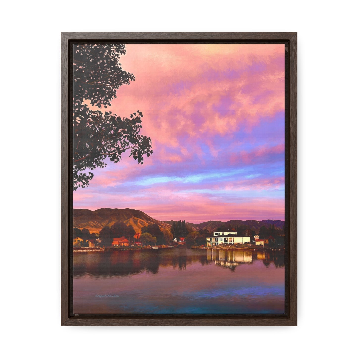 Melissa's Sunset by Rod Walgamott, Framed Canvas Wrap