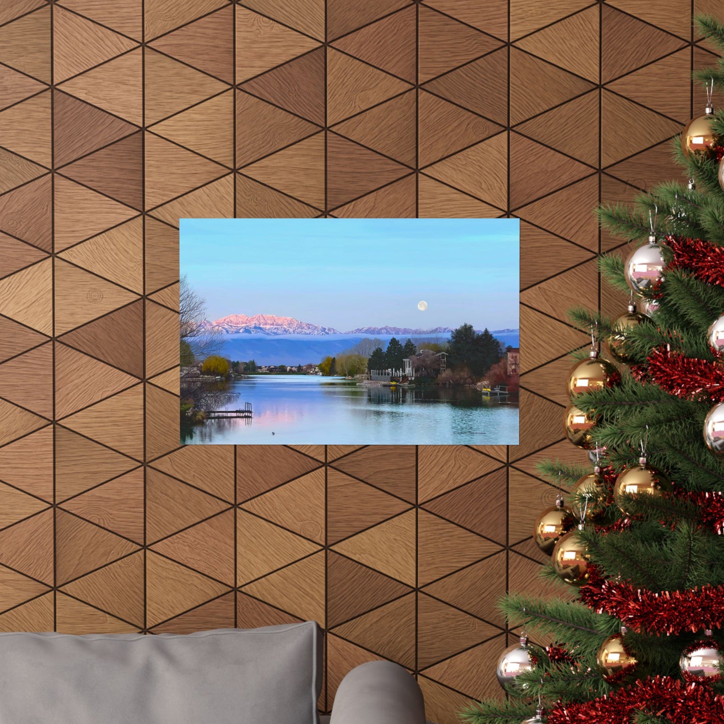 Premium Matte Print-Stansbury Lake Sunrise by Rod Walgamott, Reference photo by Nick Theilemann