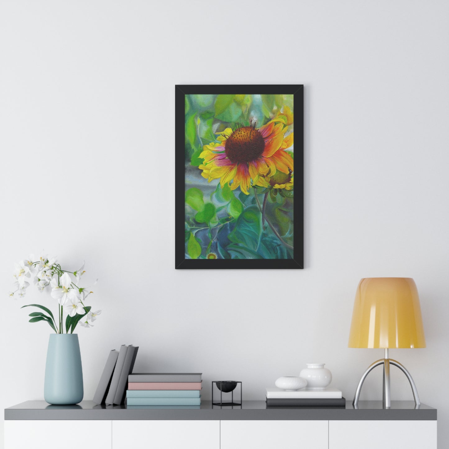 Indian Blanket Flower by Jane Autry, Framed Matte Paper Print