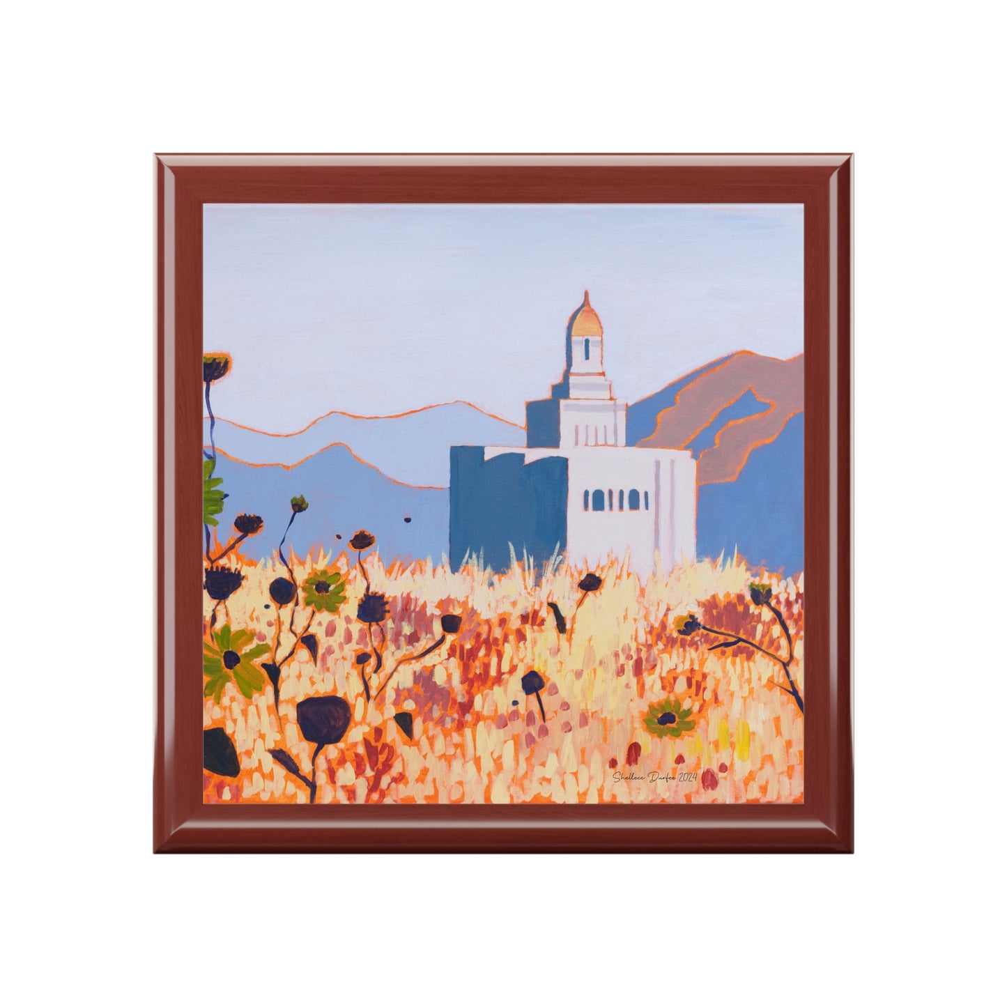 Jewelry Box featuring the Deseret Peak Temple, by Shellece Durfee