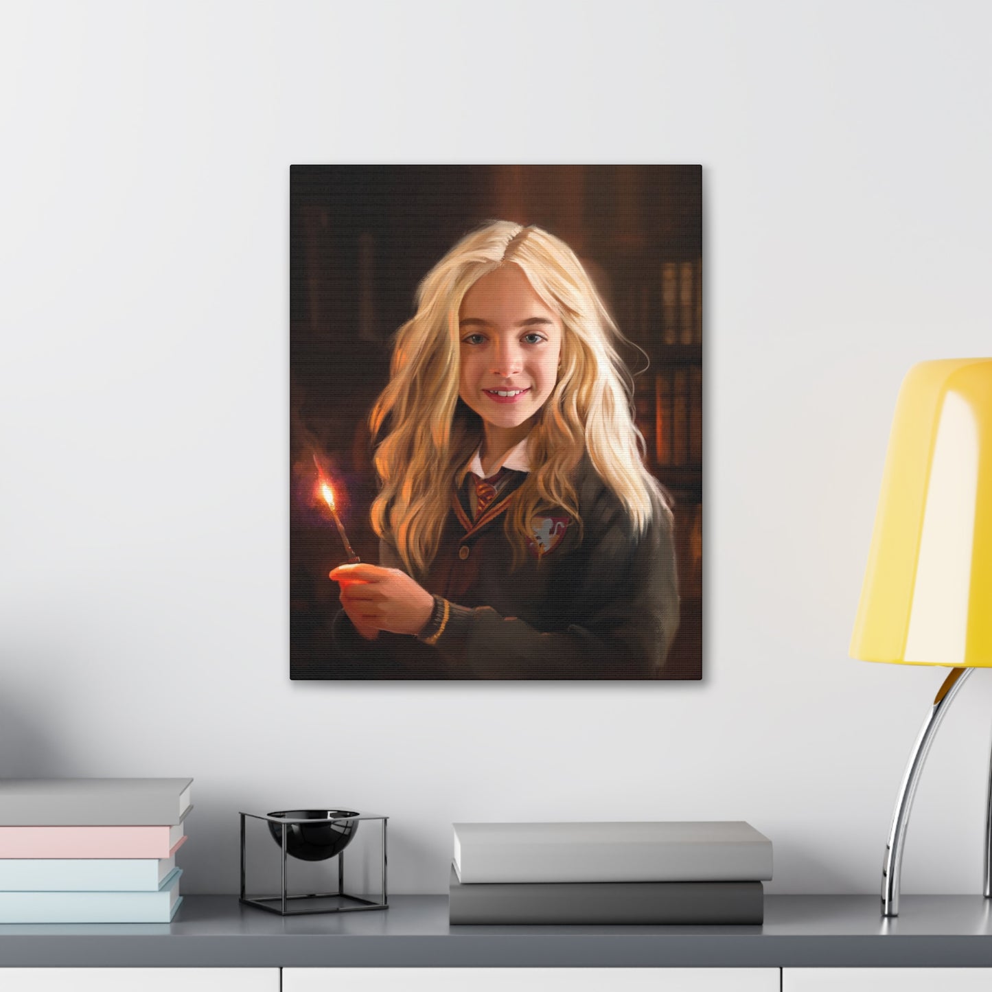 Gallery Wrap Canvas, Willa Mae Walgamott at Hogwarts by Chaz Walgamott