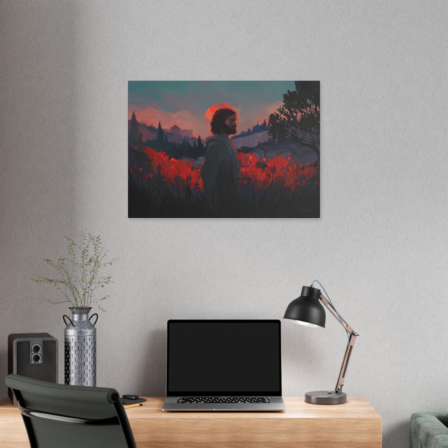 Classic Stretched Canvas, "Though as Scarlet" by Chaz Walgamott