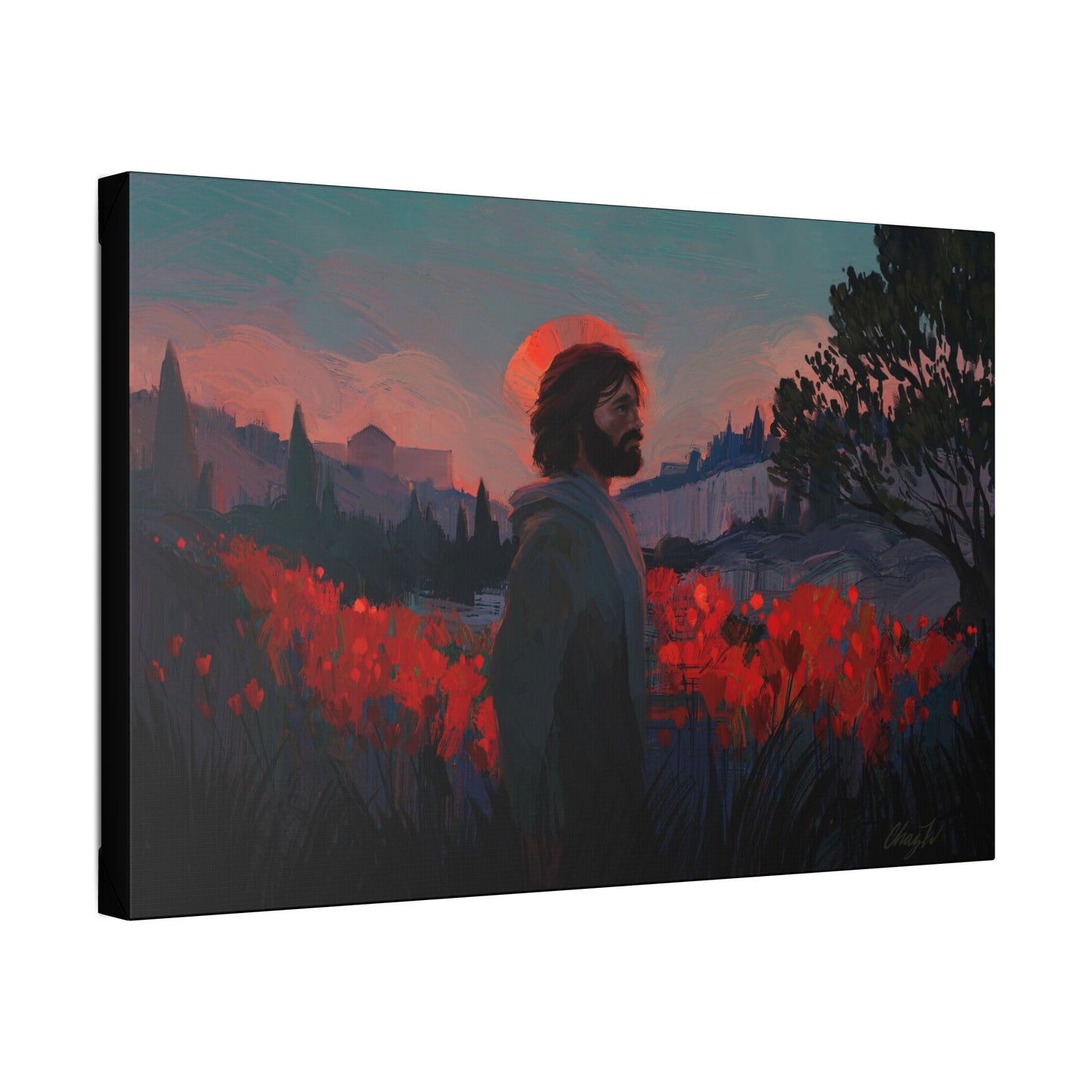 Classic Stretched Canvas, "Though as Scarlet" by Chaz Walgamott