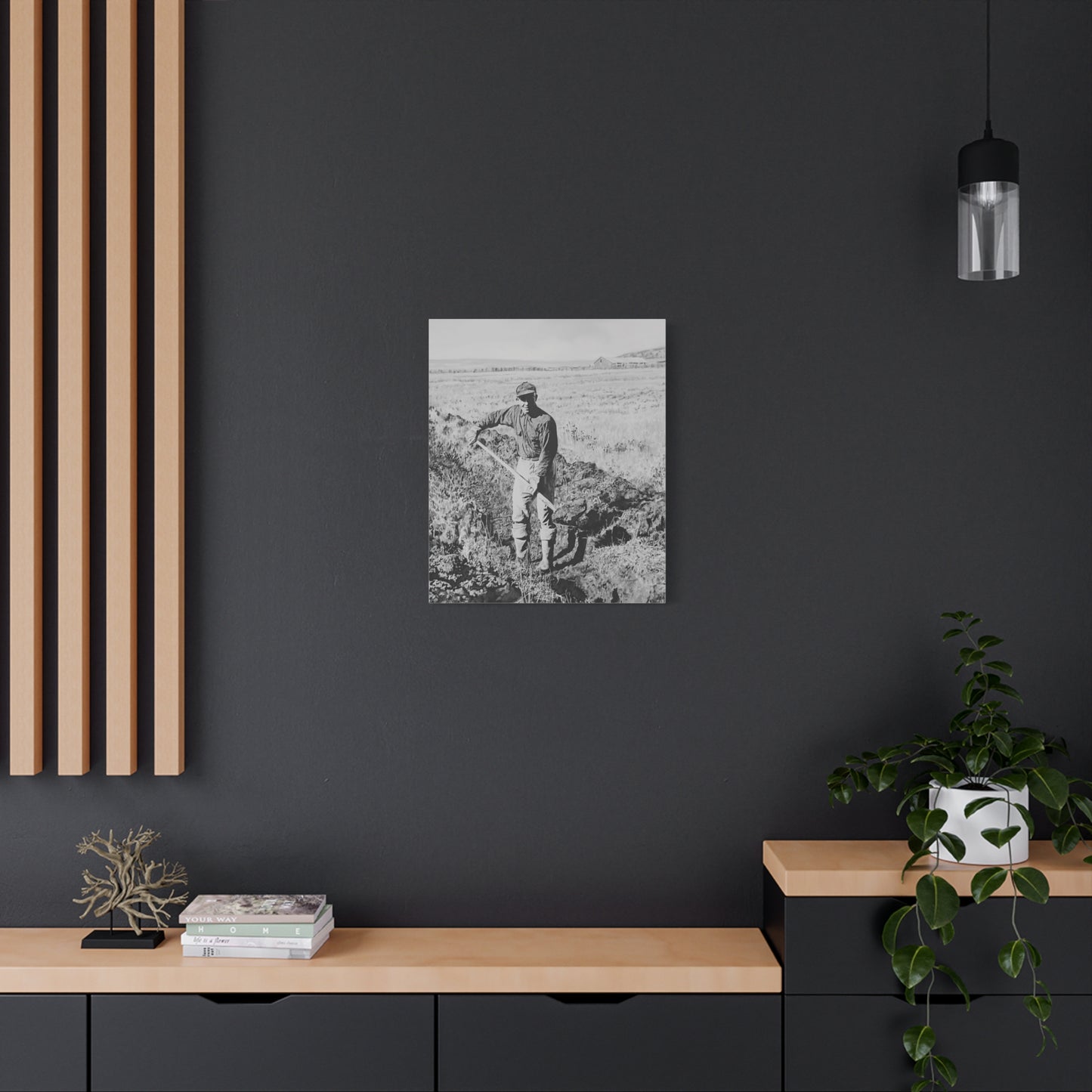 "Clyde Hogan's 1.5 Mile Trench" by Rod Walgamott, Matte Canvas Print