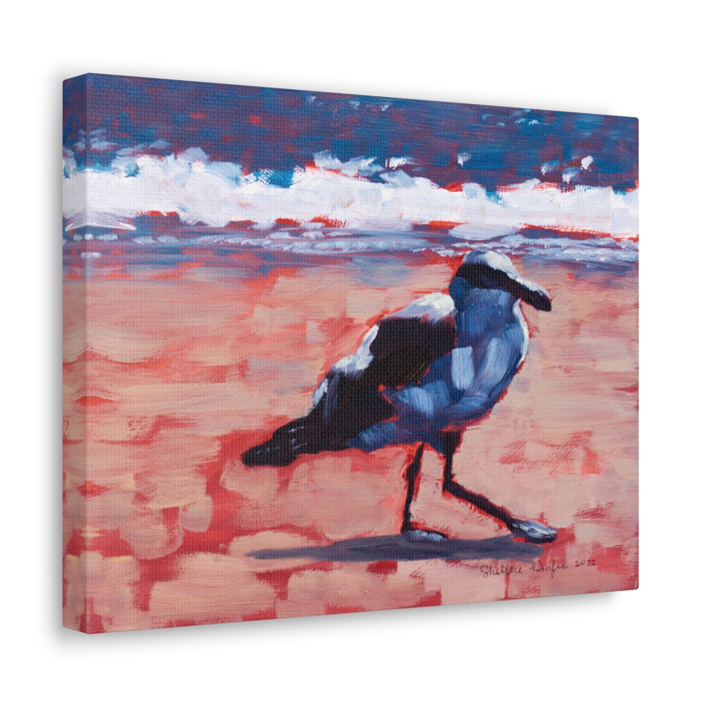 Canvas Gallery Wrap, Seagull, by Shellece Durfee