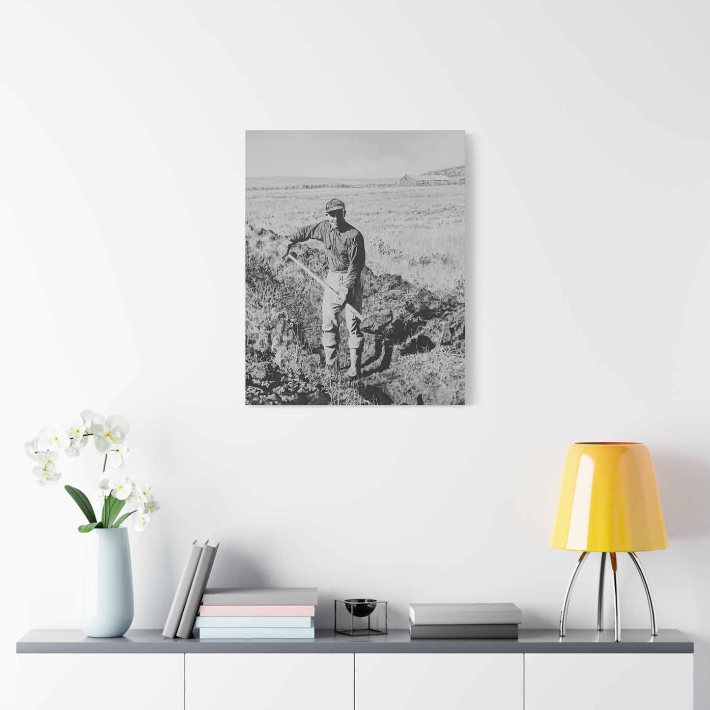 "Clyde Hogan's 1.5 Mile Trench" by Rod Walgamott, Matte Canvas Print