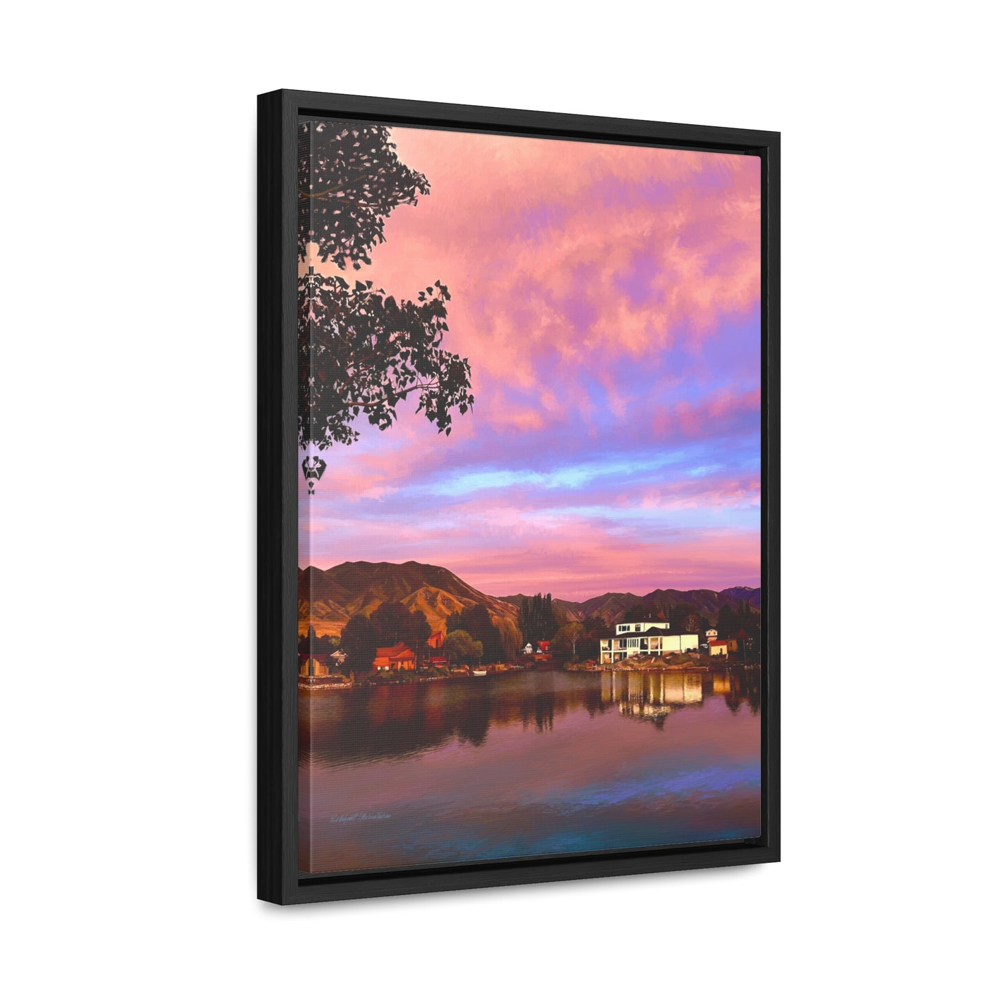 Melissa's Sunset by Rod Walgamott, Framed Canvas Wrap