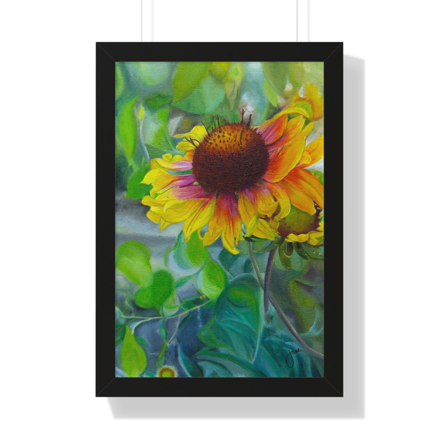Indian Blanket Flower by Jane Autry, Framed Matte Paper Print