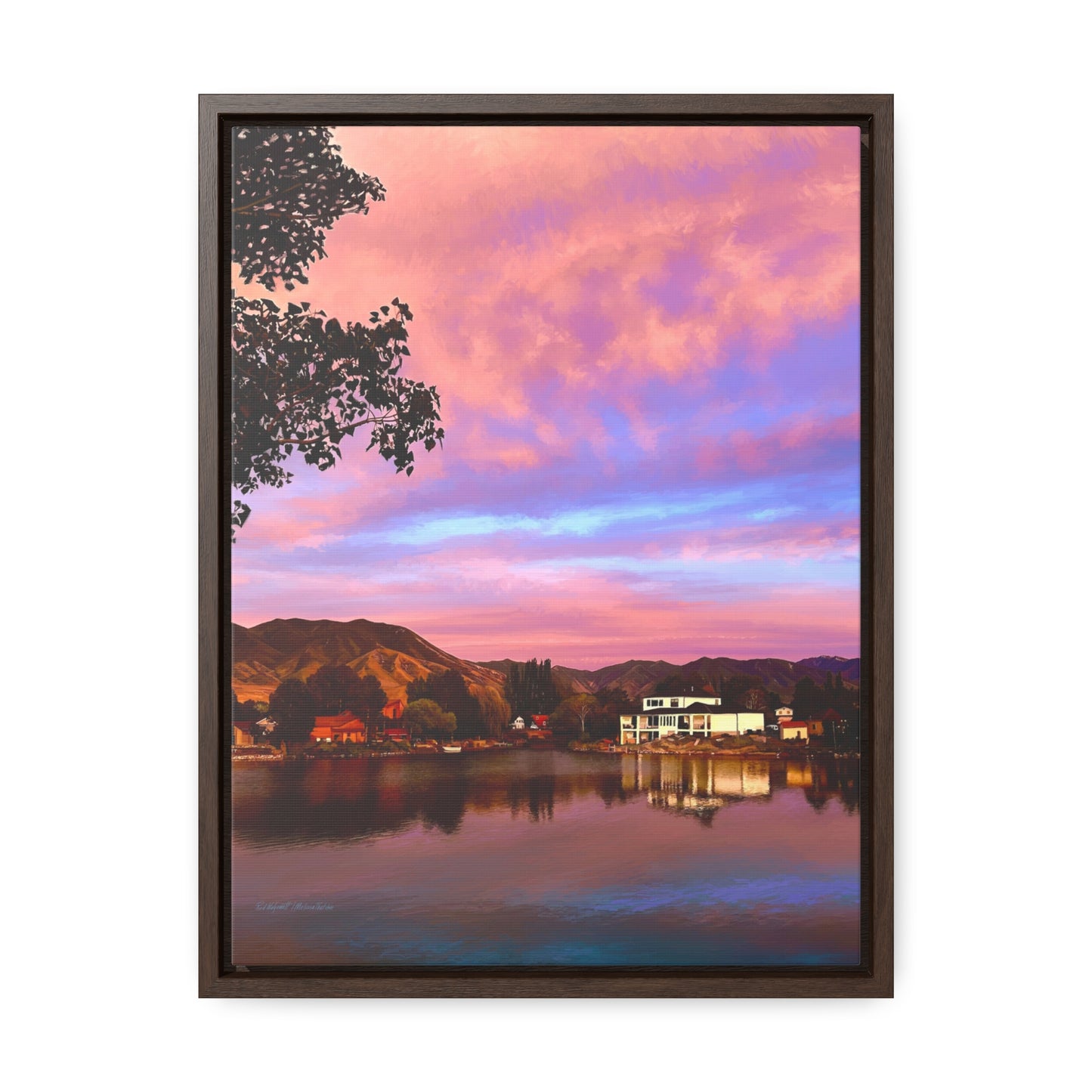 Melissa's Sunset by Rod Walgamott, Framed Canvas Wrap