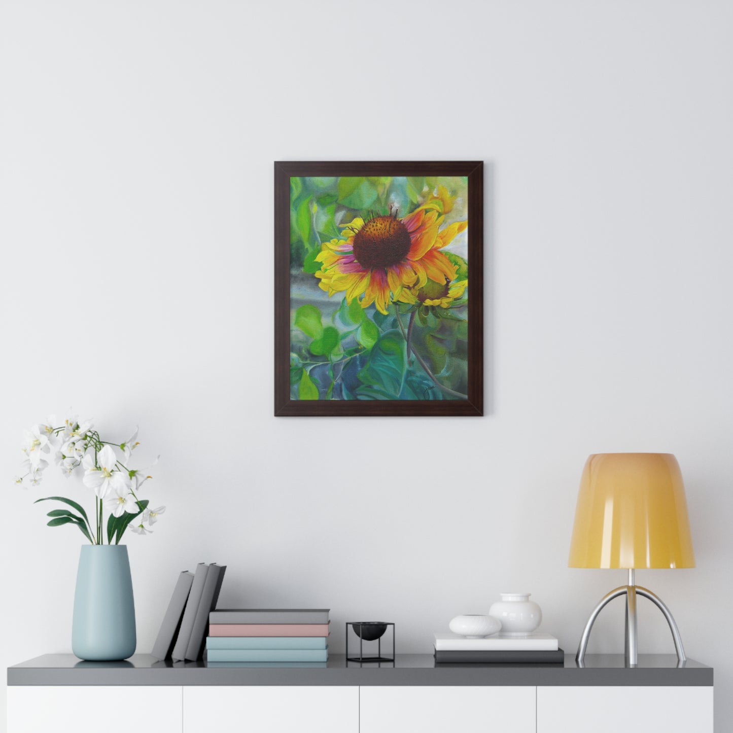 Indian Blanket Flower by Jane Autry, Framed Matte Paper Print
