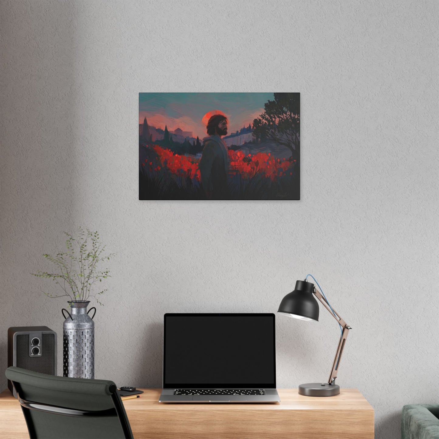 Classic Stretched Canvas, "Though as Scarlet" by Chaz Walgamott