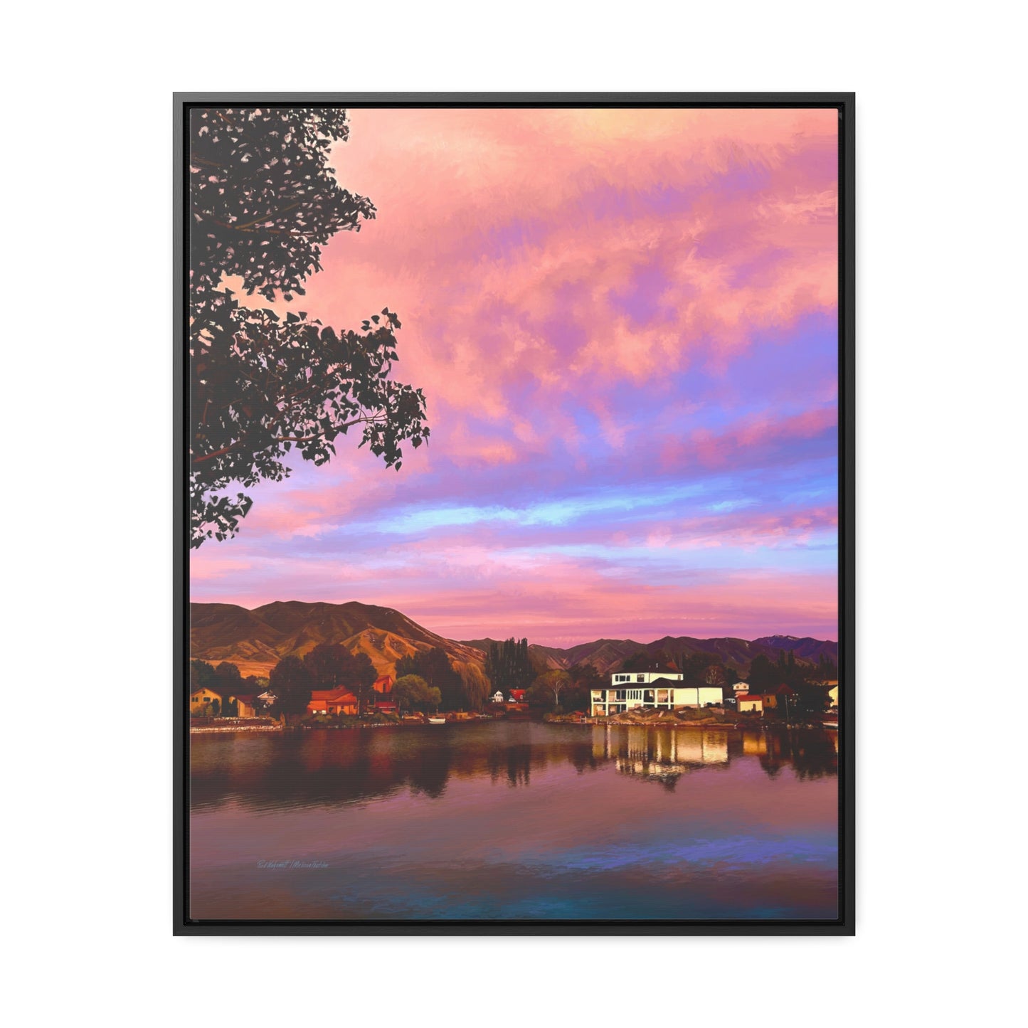 Melissa's Sunset by Rod Walgamott, Framed Canvas Wrap