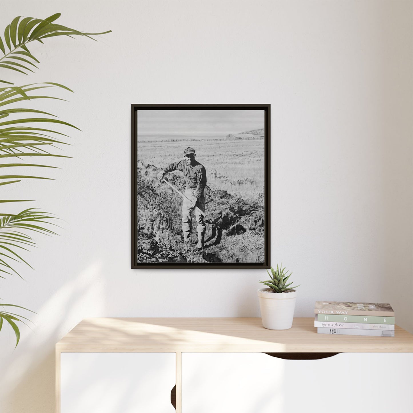 Canvas Art Print - Framed, Clyde Hogan's 1.5 Mile Trench by Rod Walgamott
