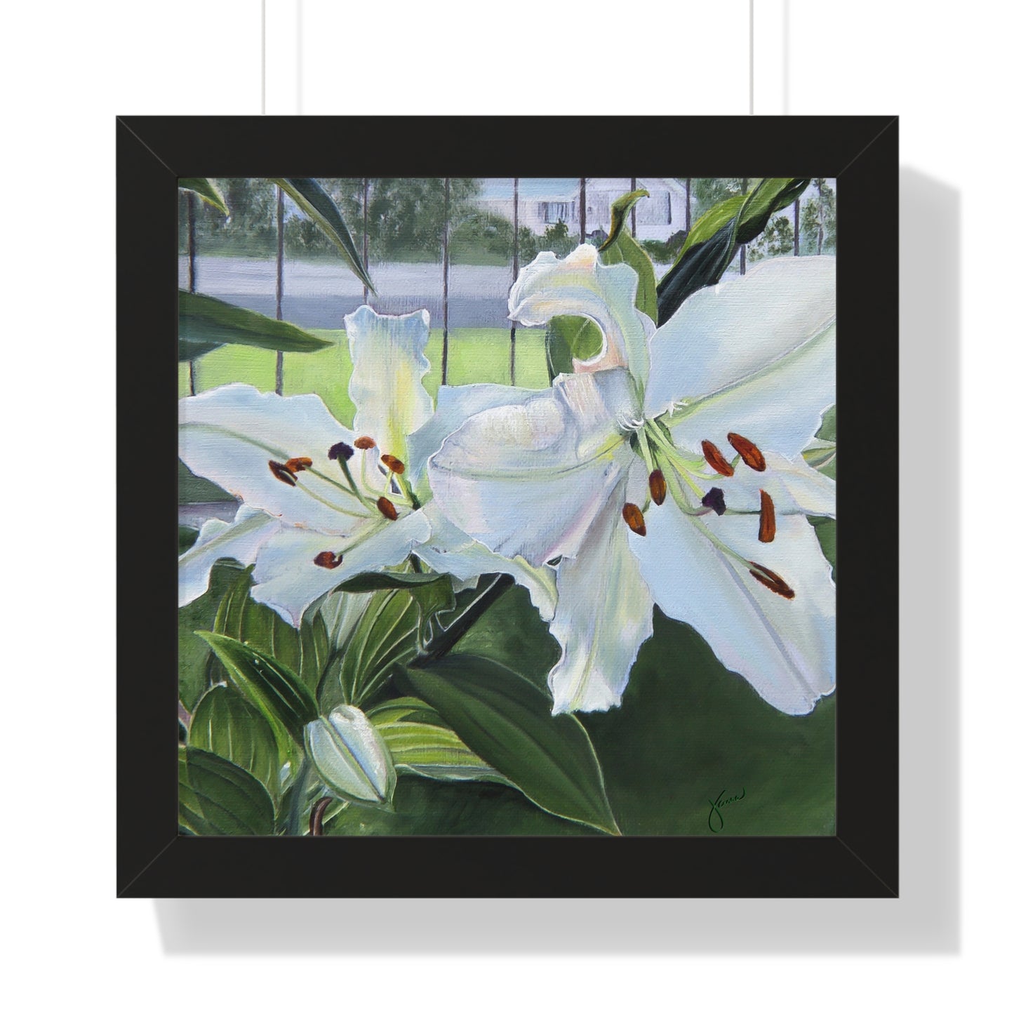 Framed Matte Print, Luscious Lilies, by Jane Autry