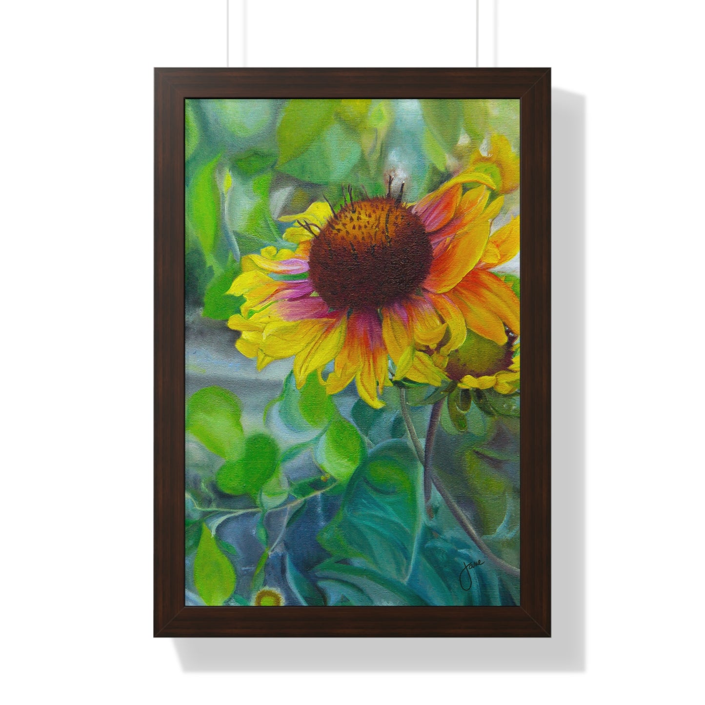 Indian Blanket Flower by Jane Autry, Framed Matte Paper Print
